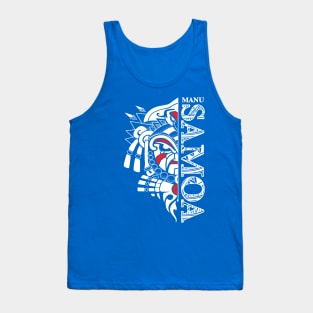 Manu Samoa Rugby Samoan Tattoo Mask Tank Top